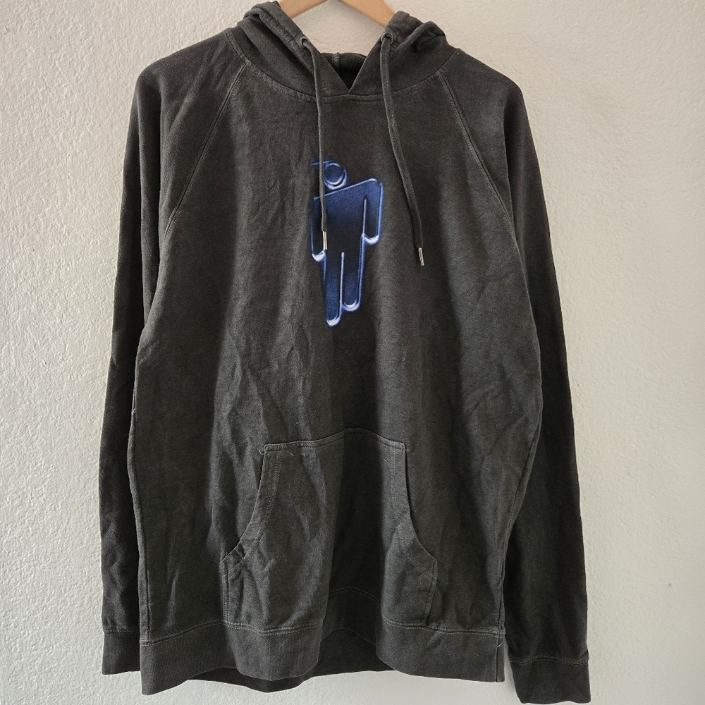 Urban Outfitters Billie Eilish Graphic Charcoal Grey Oversized Hoodie